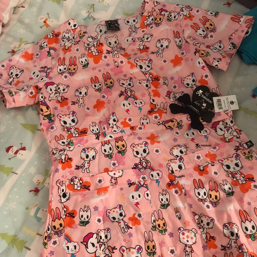 Koi tokidoki scrubs top xxs